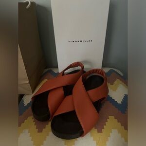 Simon Miller orange sandals size 40
